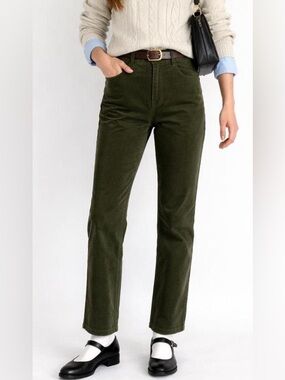 J. Crew Women's skinny stretch Olive corduroy Pants size 26